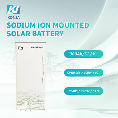 ราคาดี KonJa Home แบตเตอรี่โซเดียมไอออนแบบชาร์จใหม่ 51.2V 37Ah 5.7kWh แบตเตอรี่แสงอาทิตย์ติดผนัง พร้อมรับประกัน 5 ปี ออนไลน์