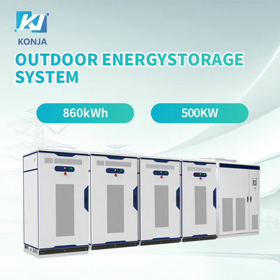 ราคาดี KonJa ระดับการป้องกันสูง ตู้เก็บพลังงาน 860kWh ระบบเก็บพลังงานกลางแจ้ง 500kw ออนไลน์