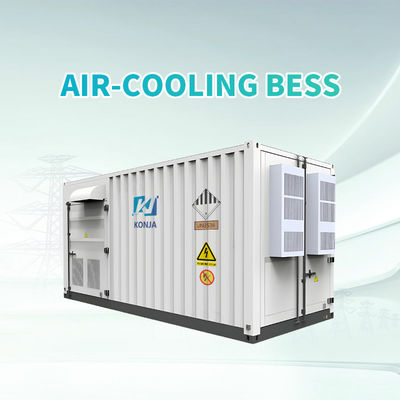 คุณภาพ KonJa การเย็นด้วยอากาศ 20FT 768VDC 1.29MWh แบตเตอรี่วงจรลึก ระบบเก็บพลังงาน แบตเตอรี่ถัง 400VAC โรงงาน