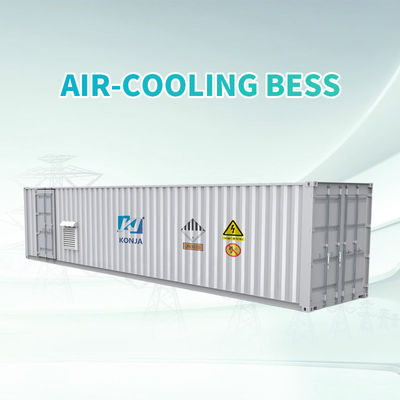ราคาดี KonJa เครื่องเย็นอากาศ ESS 40FT 2.58MWh แบตเตอรี่วงจรลึก 768Vdc ระบบเก็บพลังงาน แบตเตอรี่ถัง 400Vac ออนไลน์