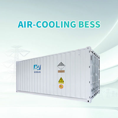 ราคาดี KonJa การเย็นด้วยอากาศ 20FT 768Vdc 1MWh แบตเตอรี่วงจรลึก ระบบเก็บพลังงาน แบตเตอรี่ถัง 400Vac ออนไลน์
